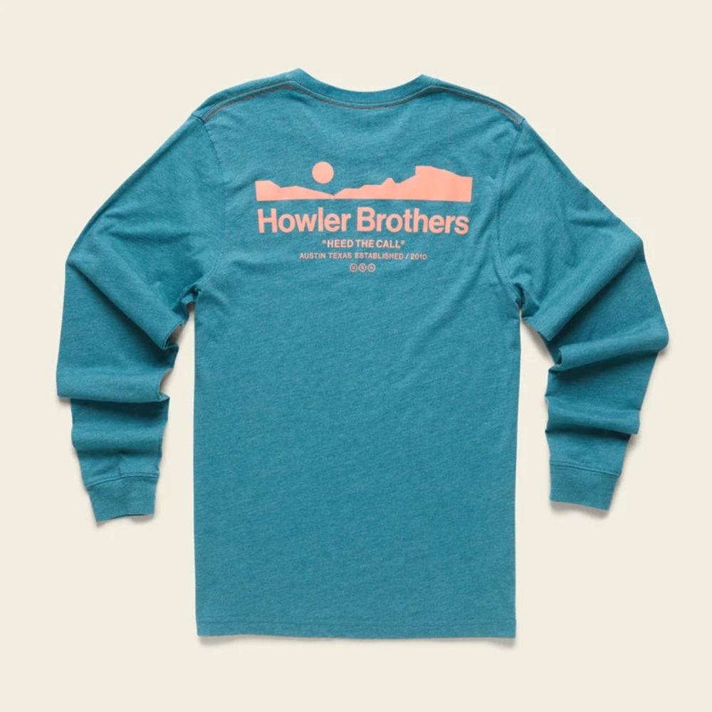 NWT Howler Arroyo Select Longsleeve T-Shirt: Petrol Heather - Picture 4 of 10